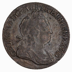 Coin - 1 Shilling, George I, Great Britain, 1718 (Obverse)