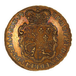 Coin - 5 Guineas, George II, Great Britain, 1729 (Reverse)