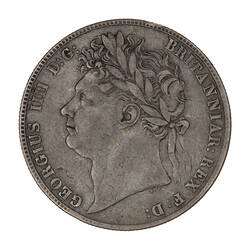 Coin - Halfcrown, George IV, Great Britain, 1821 (Obverse)