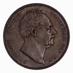 Coin - Halfcrown, William IV,  Great Britain, 1837 (Obverse)