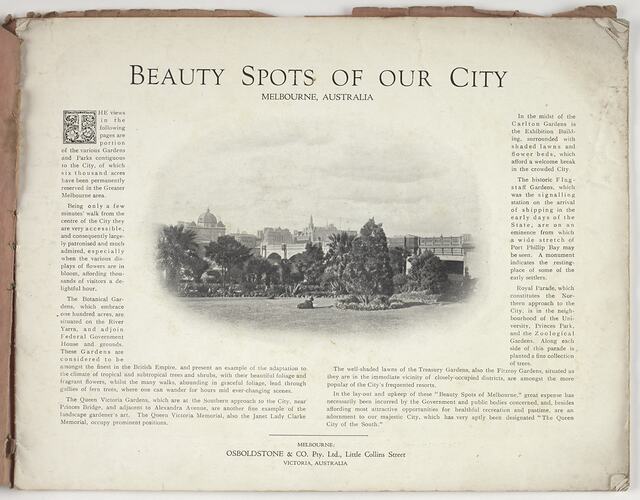 Beauty Spots of Our City - Book of Views