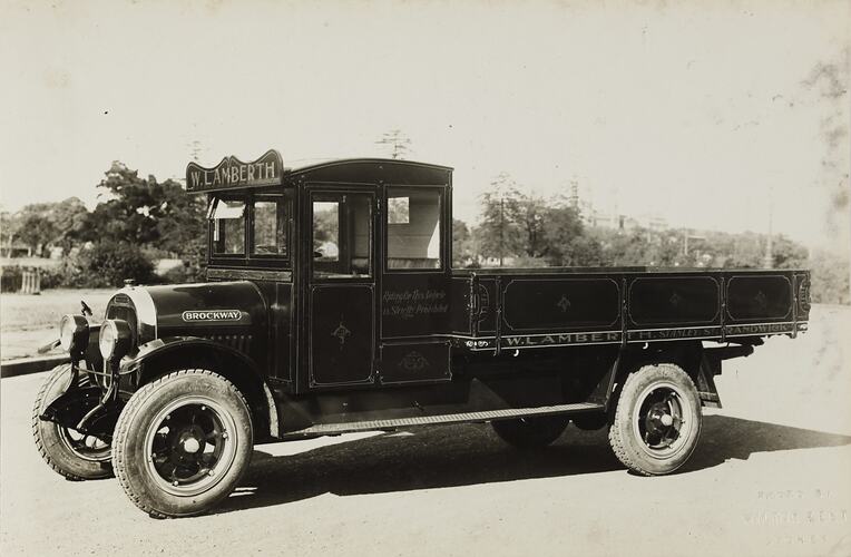 Photograph - Brockway Motors Ltd, Brockway Model E Speed Truck, Sydney, New South Wales, circa 1920