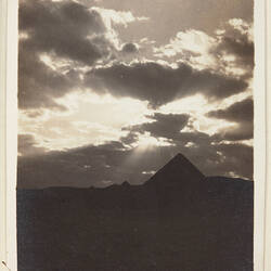 Photograph - 'Sunset in Egypt', Giza, Egypt, Private John Lord, World War I, circa 1915