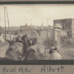 Photograph - Road in Albert, France, Sergeant John Lord, World War I, 1916-1917