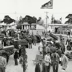Photograph - Massey Ferguson, Tractors at Royal Melbourne Show, Melbourne, Victoria, circa 1959