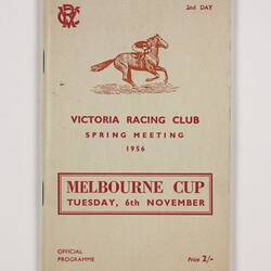 Racing Programme - VRC, Melbourne Cup, Flemington, 06 Nov 1956