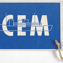 Baggage Label - ICEM, 1957