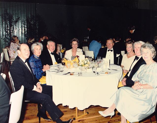Photograph - Dining, At Home to Ken Christian and John Elden, Royal Exhibition Building, 18 May 1985