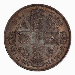 Coin - Florin, Queen Victoria, Great Britain, 1866 (Reverse)