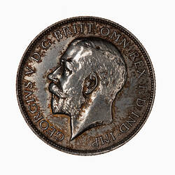 Coin - Florin (2 Shillings), George V, Great Britain, 1911 (Obverse)