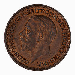 Coin - Farthing, George V, Great Britain, 1933 (Obverse)