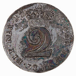 Coin - Twopence, George II, England, Great Britain, 1746 (Reverse)