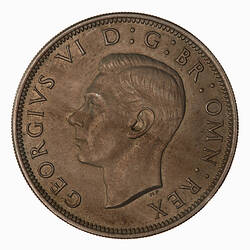 Coin - Halfcrown, George VI, Great Britain, 1947 (Obverse)