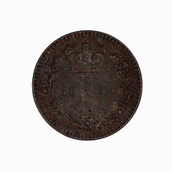Coin - Penny (Maundy), William IV, Great Britain, 1836 (Reverse)