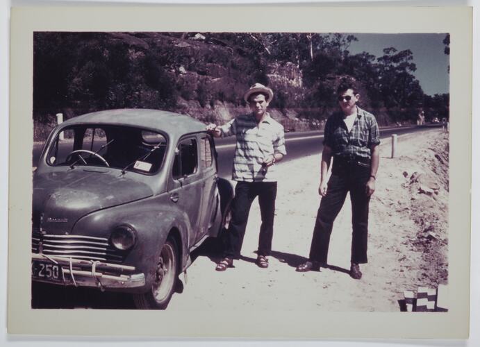 Julius Toth & Vince with Renault, Victoria, 1959