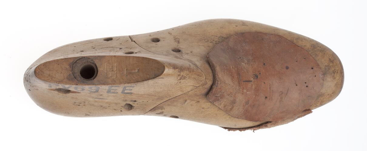 Shoe Last - Wooden, Left Foot, 1930s-1970s