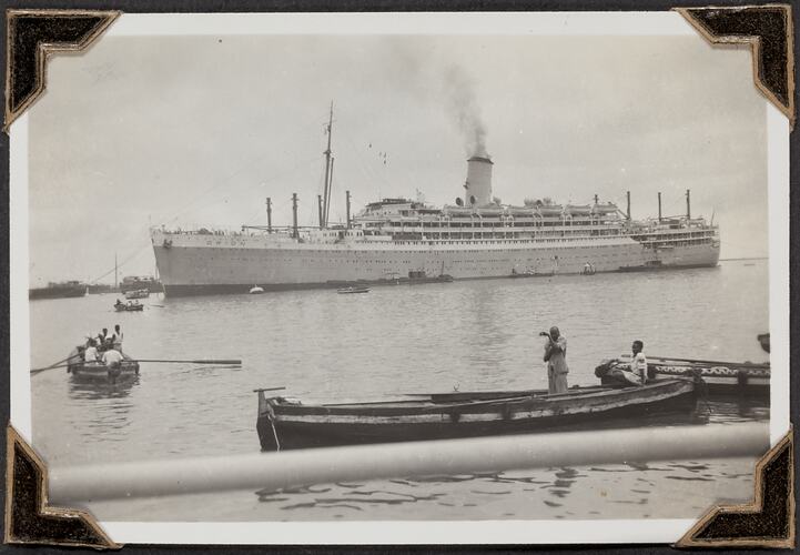 Orion at Aden, Palmer Family Migrant Voyage, Aden, Yemen, 09 Mar 1947