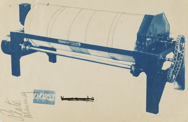 Photograph - Schumacher Mill Furnishing Works, Seed Grading Machine, Port Melbourne, Victoria, circa 1940s