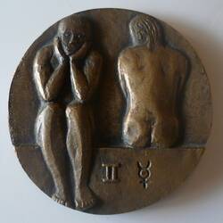 Medal - 'Twelve Signs of the Zodiac - Gemini', Michael Meszaros, Victoria, Australia, 1970