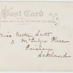 Postcard - At Heidelberg, near Melbourne, To Nettie Scott from Marion Flinn, Melbourne, 16 Mar 1904