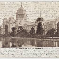 Postcard - Exhibition Building, Melbourne, To J. B. Scott from Marion Flinn, Melbourne, 24 May 1904