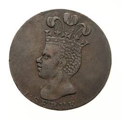 Token - 1 Penny, Sir Philip Gibbs, Barbados, 1788