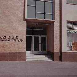 Photograph - Kodak Australasia Pty Ltd, Entrance to Brisbane Headquarters, Fortitude Valley, circa 1960s
