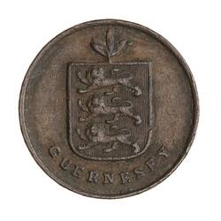 Coin - 1 Double, Guernsey, Channel Islands, 1830