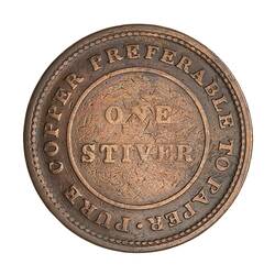 Token - 1 Stiver, Guyana, 1838