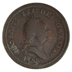 Coin - 1 Penny, Isle of Man, 1786
