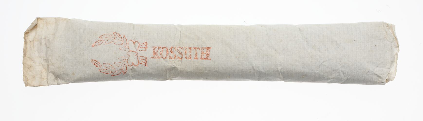 Kossuth brand cigarette.