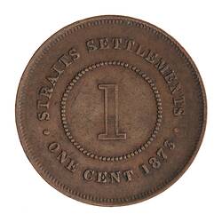 Coin - 1 Cent, Straits Settlements, 1873