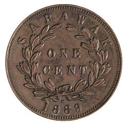 Coin - 1 Cent, Sarawak, 1889