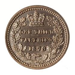 Proof Coin - 1/3 Farthing, Malta, 1878