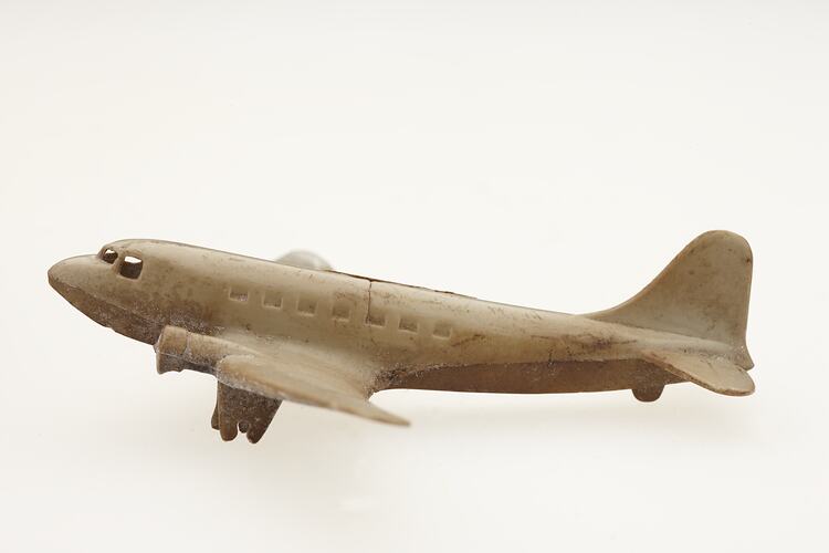 Toy Aeroplane - Khaki Plastic