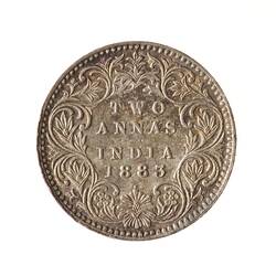 Coin - 2 Annas, India, 1883