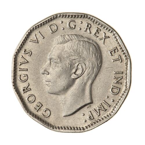 Coin - 5 Cents, Canada, 1947