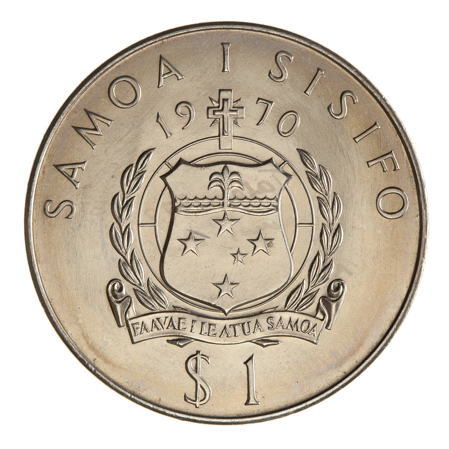Coin 1 Tala, Captain James Cook Commemorative, Samoa, 1970