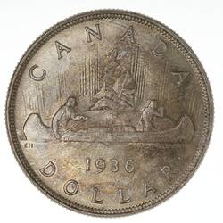 Coin - 1 Dollar, Canada, 1936