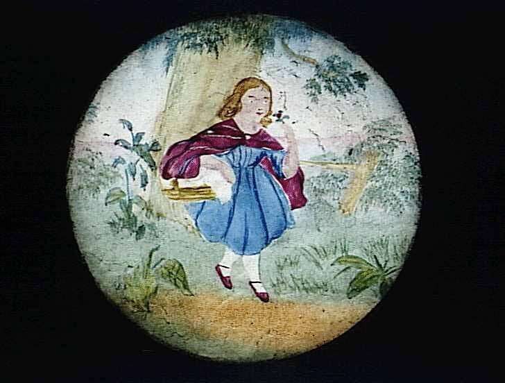 Lantern Slide - 'Little Red Riding Hood', In the Woods, 1850-1900