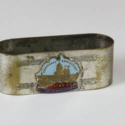 Napkin Ring - All-Australian Exhibition, Silver Plated, Oval, 1934-1935