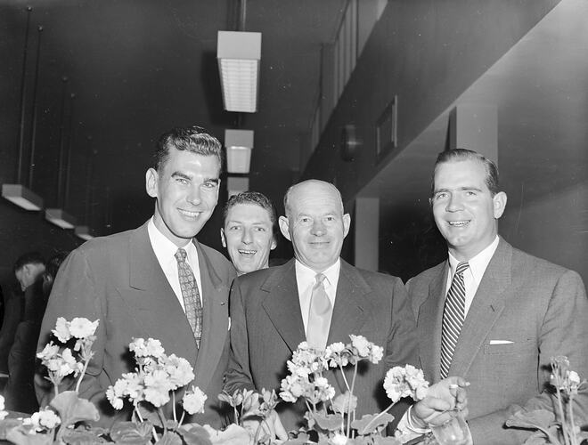 Negative - Chesebrough Manufacturing Company, Group Portrait at Cocktail Party, Clayton, Victoria, Oct 1953