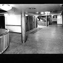 Photograph - Orient Line, RMS Orcades, First-Class Entrance Lobby Lifts & Stairs, E Deck Forward, 1948
