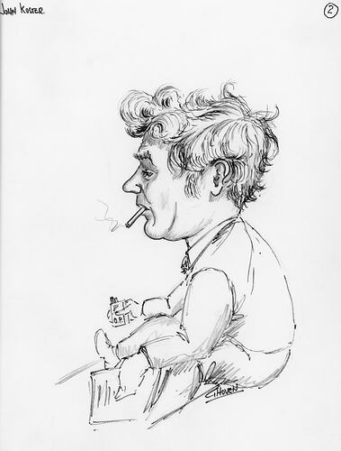 Caricature - George Hoven, No 2, 'John Koster', Kodak Australasia Pty Ltd, 1974