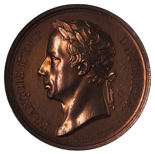 Medal - Visit to the Paris Mint, Francis I, France, 1814