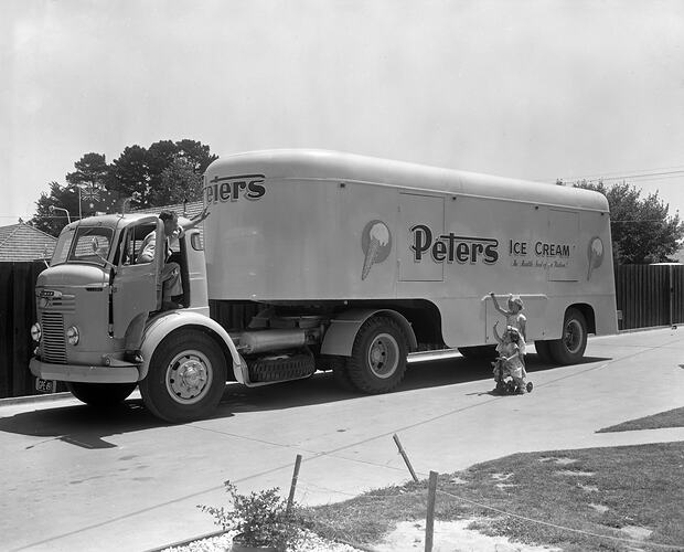 Peters Ice Cream (Vic) Ltd, Delivery Truck, Melbourne, Victoria, 1957