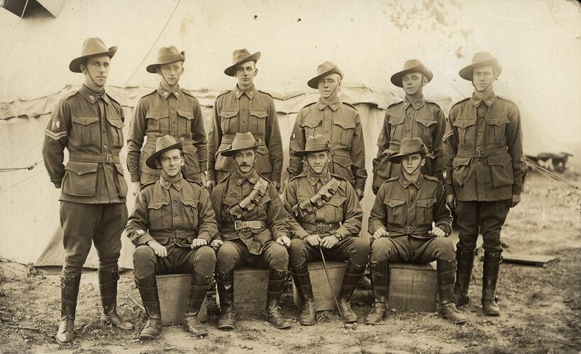 Australian Servicemen Group Light Horse, A.I.F., World War I, 13 Feb 1917