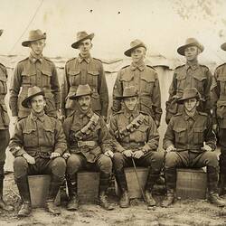 Australian Servicemen Group Light Horse, A.I.F., World War I, 13 Feb 1917