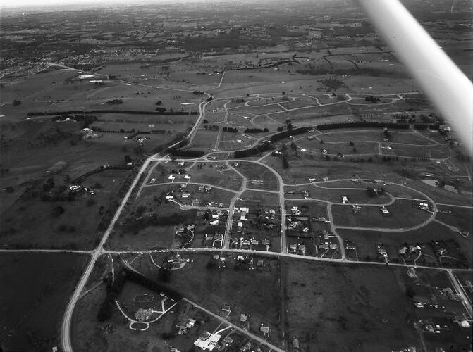 Negative - Aerial View of Lilydale & Surrounding Area, Victoria, 20 Jul 1968