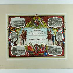 Invitation - Royal Review, Australian Commonwealth Celebrations, Melbourne, 10 May 1901